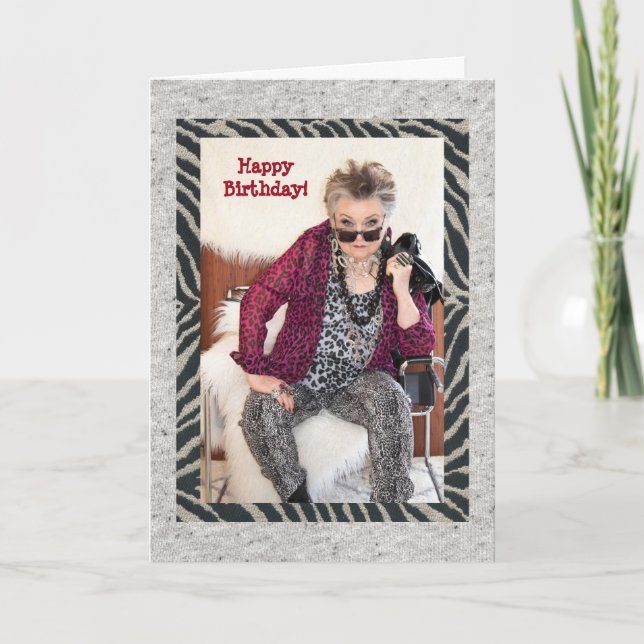 Humourous Birthday reflecting on a woo hoo life Card (Front)