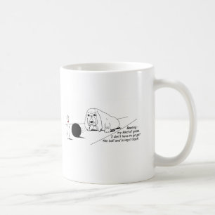 Humourous Bowling Dog Coffee Mug