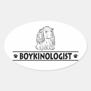 Humourous Boykin Spaniel Oval Sticker
