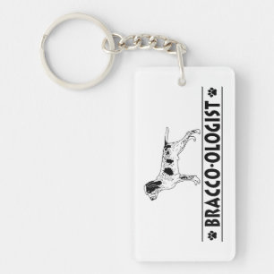 Humourous Bracco Italiano Key Ring