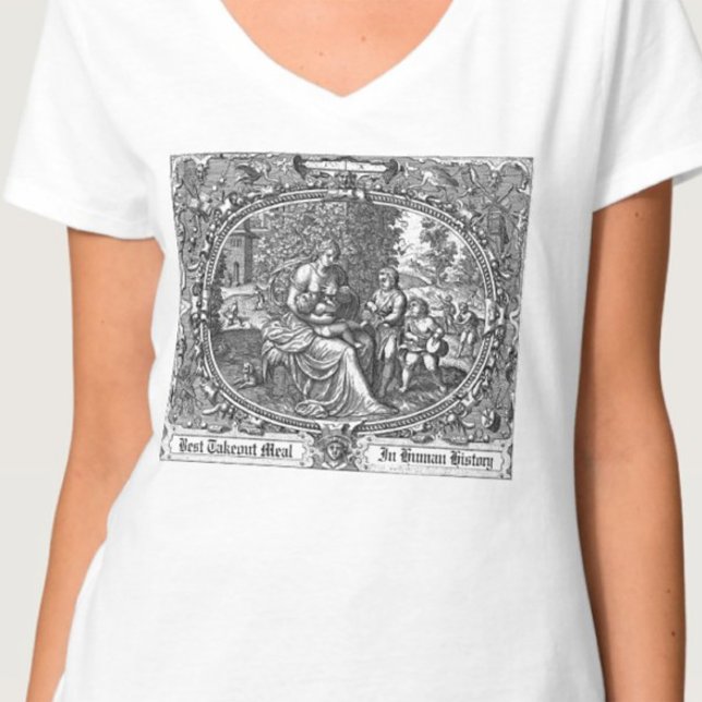 Humourous Breastfeeding Vintage Illustration  T-Shirt (Creator Uploaded)