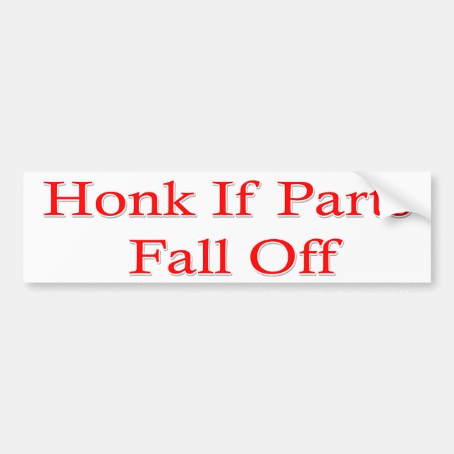 Humourous Bumper Sticker (Front)