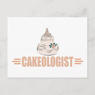 Humourous Cake Decorating Postcard