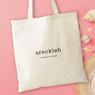 Humourous Caymanian Dialect Arekleh Tote Bag
