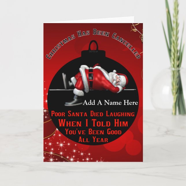 Humourous Christmas Card (Front)