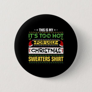 Humourous Christmas In July Funny Beach Summer Chr 6 Cm Round Badge
