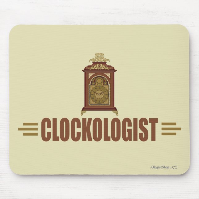 Humourous Clock Collecting Mouse Pad (Front)