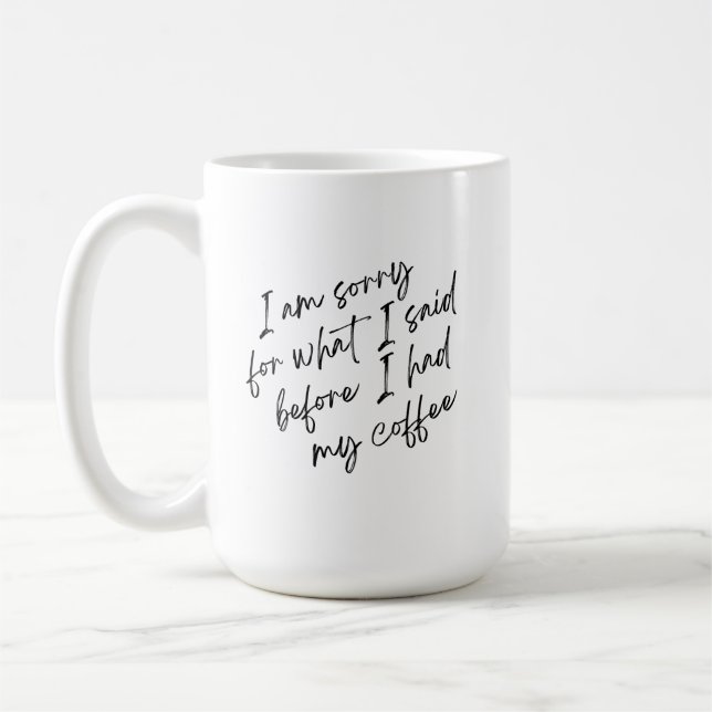 Humourous coffee mug (Left)