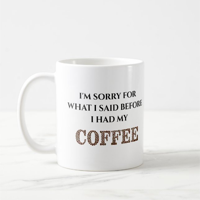 Humourous Coffee Mug (Left)