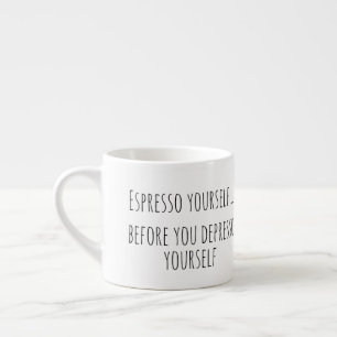 Humourous Coffee Pun Espresso Cup