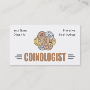 Humourous Coin Collector Business Card