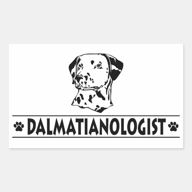 Humourous Dalmatian Rectangular Sticker (Front)