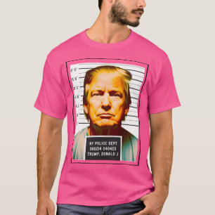 Humourous Deepfake Mugshot 	 Of Donald Trump - Fak T-Shirt