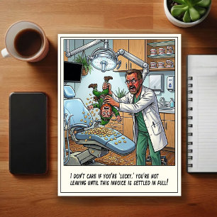 Humourous Dentist Office Cartoon Postcard