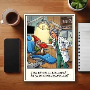 Humourous Dentist Office Cartoon Postcard