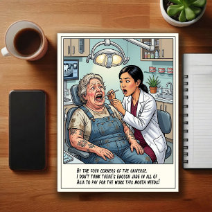Humourous Dentist Office Cartoon Postcard