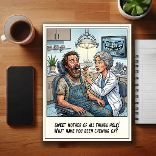 Humourous Dentist Office Cartoon Postcard
