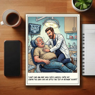 Humourous Dentist Office Cartoon Postcard