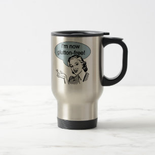 Humourous Dieting Glutton Free Travel Mug