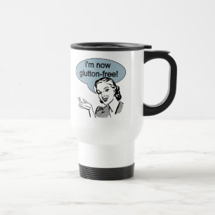 Humourous Dieting Glutton Free Travel Mug
