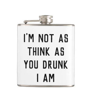 Humourous Drunken Banter Hip Flask