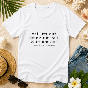 Humourous Elections Voting Minimalistic Personalis T-Shirt