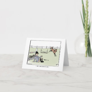 Humourous Equestrian Greeting Card