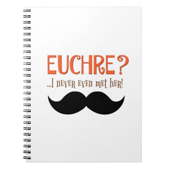 Humourous Euchre Score Book Notebook (Front)