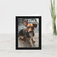 Humourous Father's Day card from Dog