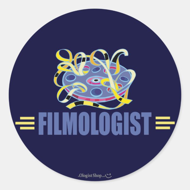 Humourous Film Classic Round Sticker (Front)