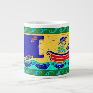 Humourous Fisherman Soup Mug