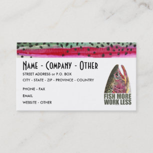 Humourous Fishing Business Card