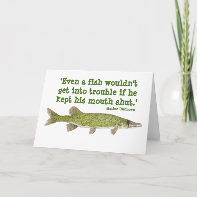 Humourous Fishing Card (Front)