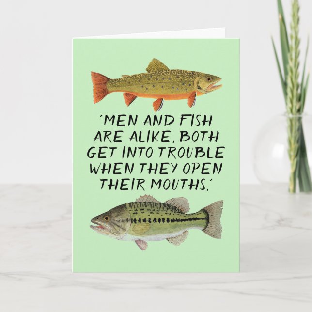 Humourous Fishing Card (Front)