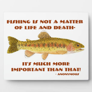 Humourous Fishing Plaque