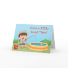 Humourous Fishing Pun Happy Birthday Greeting Card