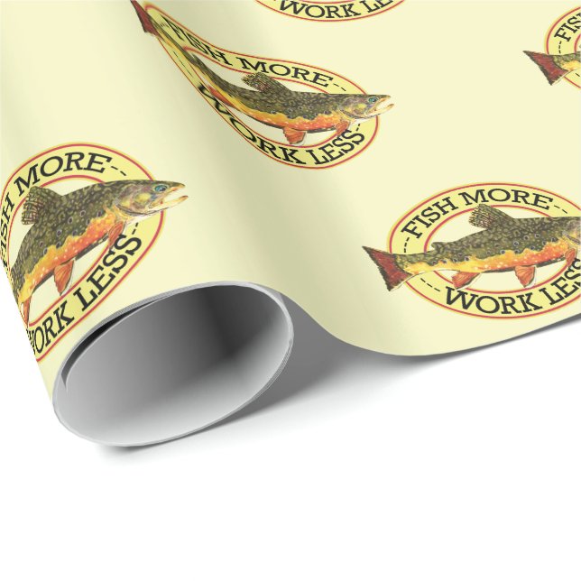 Humourous Fishing Wrapping Paper (Roll Corner)