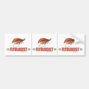 Humourous Fly Tying, Fly Fishing Bumper Sticker