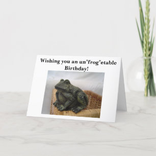 Humourous Frog Card