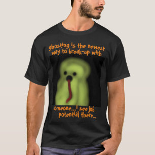 Humourous Ghost Marvin Job Potential In Ghosting T-Shirt