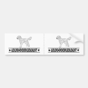 Humourous Goldendoodle Bumper Sticker