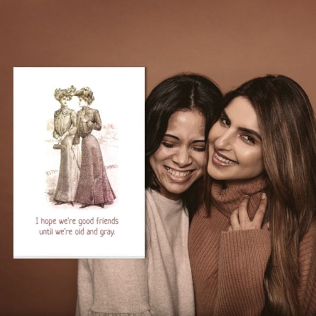 Humourous Good Friends greeting card (Creator Uploaded)