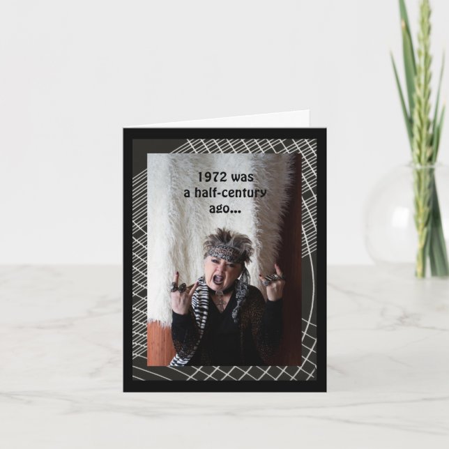 Humourous Half-Century Birthday Card (Front)