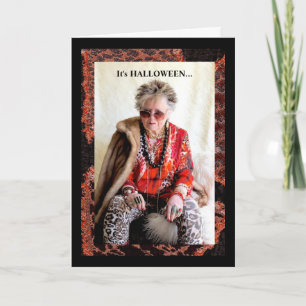 Humourous Halloween and Caffeine Card