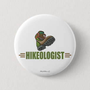 Humourous Hiking 6 Cm Round Badge