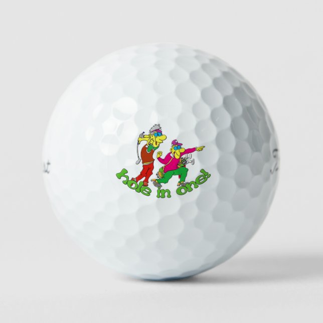 Humourous Hole In One Golf Balls (Front)