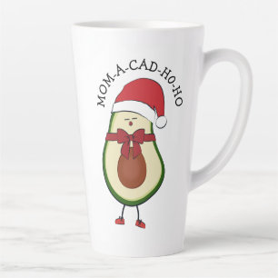 Humourous Holiday Gift Santa avocado Latte Mug