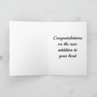 Humourous Horse Foal Smoking Cigar Greeting Card