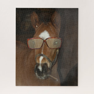 Humourous Horse Foal Smoking Cigar Jigsaw Puzzle