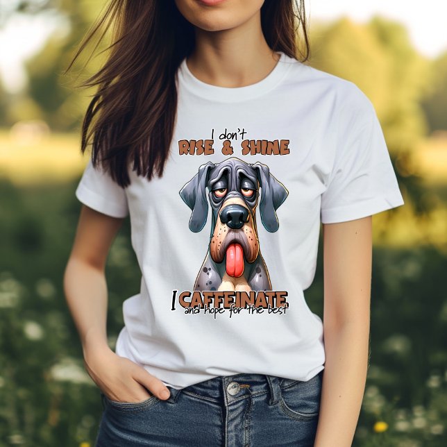 Humourous Hound: The Funny Dog Typographic T-Shirt (Creator Uploaded)